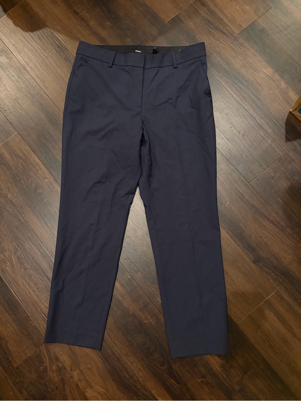 Theory Treca 2 Traceable Wool Pants Gray Blue Size 8
